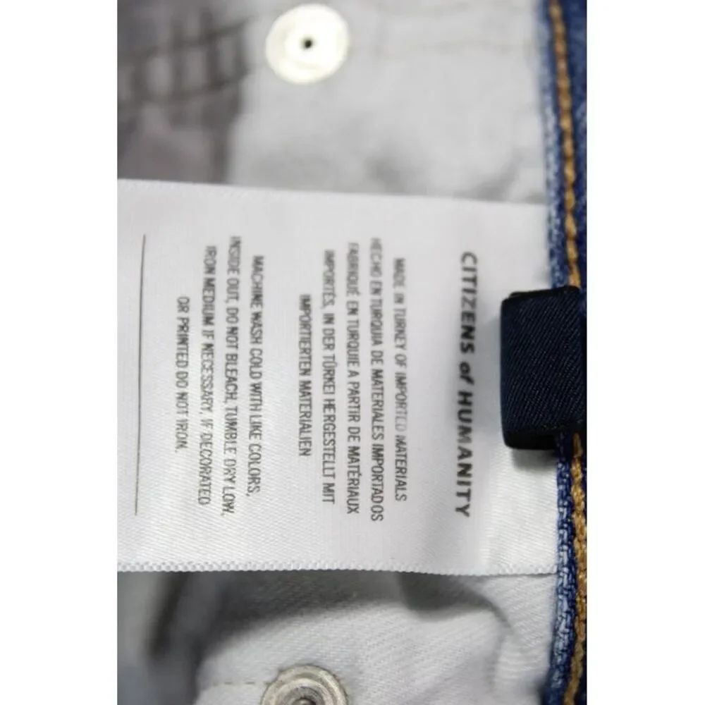 Citizens of Humanity Women Cut-Off Blue Organic Cotton Shorts Size 30